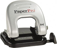 PaperPro - Paper Punches Type: 20 Sheet Manual Two Hole Punch Color: Black/Silver - Exact Tooling