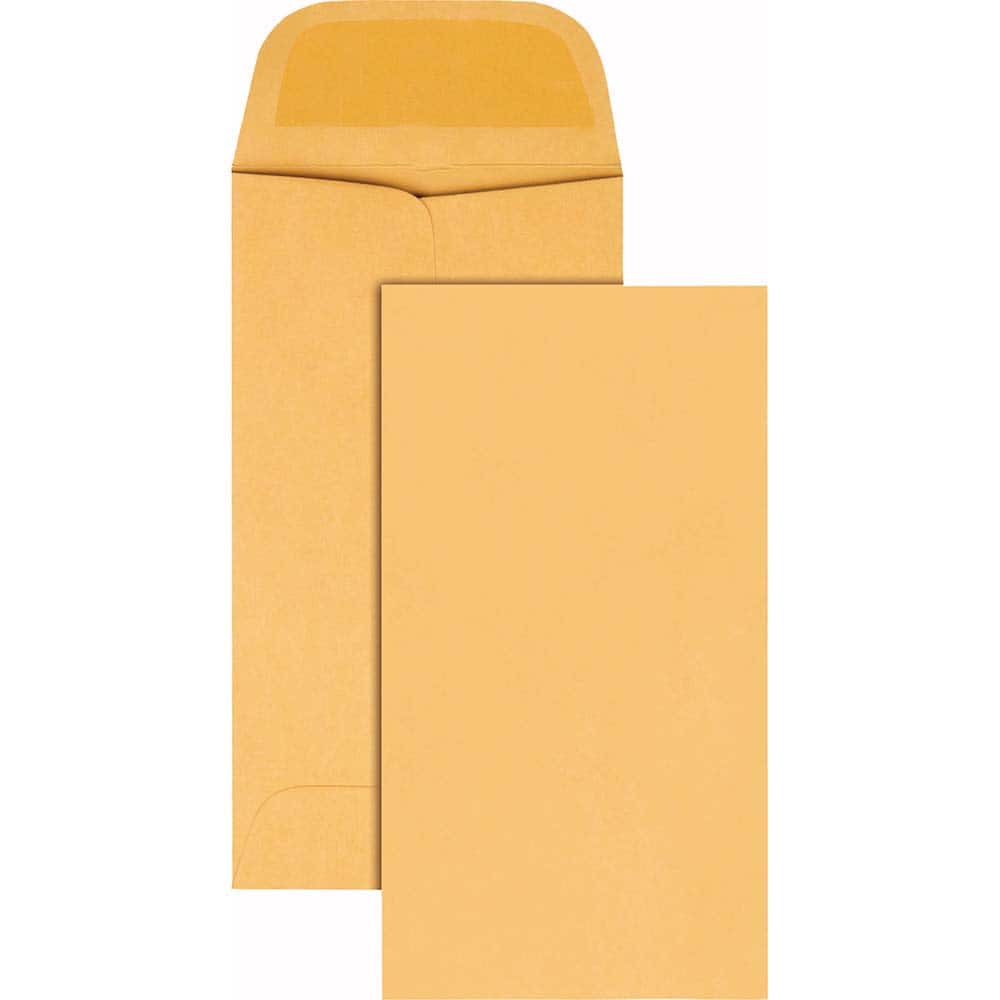 Quality Park - Mailers, Sheets & Envelopes; Type: Coin Envelope ; Style: Gummed Flap ; Width (Inch): 5-1/4 ; Length (Inch): 2-7/8 ; Box Quantity: 500 ; Size: 2.88 x 5.25 - Exact Tooling