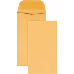 Quality Park - Mailers, Sheets & Envelopes; Type: Coin Envelope ; Style: Gummed Flap ; Width (Inch): 5-1/4 ; Length (Inch): 2-7/8 ; Box Quantity: 500 ; Size: 2.88 x 5.25 - Exact Tooling