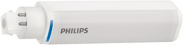 Philips - 8 Watt LED Commercial/Industrial 4 Pin Lamp - 3,000°K Color Temp, 900 Lumens, 120, 270, 347 Volts, Plug-in-Horizontal, 40,000 hr Avg Life - Exact Tooling