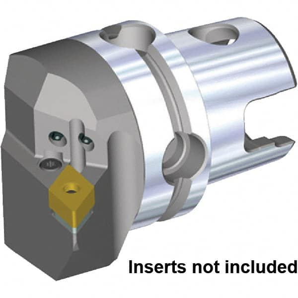 Kennametal - Left Hand Cut, Size KM63TS, DN.. 150608 & DN.. 442 Insert Compatiblity, Internal Modular Turning & Profiling Cutting Unit Head - 43mm Ctr to Cutting Edge, 60mm Head Length, Through Coolant, Series KM63 - Exact Tooling