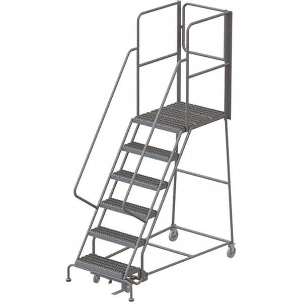 TRI-ARC - Rolling & Wall Mounted Ladders & Platforms Type: Rolling Warehouse Ladder Style: Rolling Platform Ladder - Exact Tooling