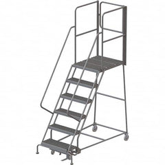 TRI-ARC - Rolling & Wall Mounted Ladders & Platforms Type: Rolling Warehouse Ladder Style: Rolling Platform Ladder - Exact Tooling