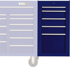 Proto - 5 Drawer Blue Side Cabinet - Exact Tooling