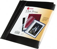 ACCO - 11" Long x 8" Wide Report Cover with Tang/Prong Binding - Black - Exact Tooling
