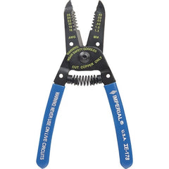 Imperial - 16 to 26 AWG Capacity Wire Stripper/Cutter - 6" OAL, Hardened Steel with Cushion Grip Handle - Exact Tooling