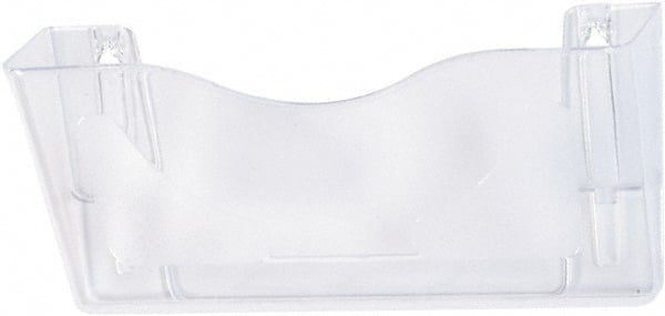 Deflect-o - 15" Wide x 6-5/8" High x 4" Deep Plastic Wall File - 1 Compartment, Clear, 14-3/4" Wide x 6-1/4" High x 3-3/4" Deep Compartment - Exact Tooling
