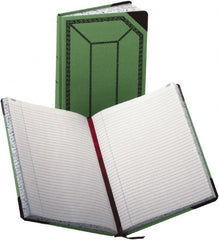 Boorum & Pease - 300 Sheet, 7-5/8 x 12-1/2", Record/Account Book - Green & Red - Exact Tooling