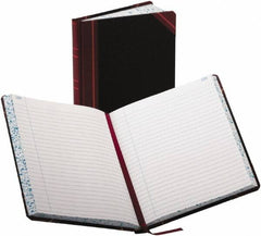 Boorum & Pease - 300 Sheet, 7-5/8 x 9-5/8", Record/Account Book - Black & Red - Exact Tooling