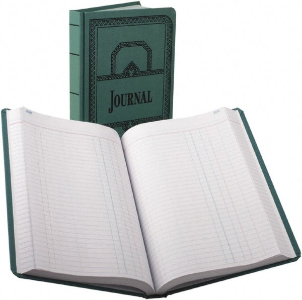 Boorum & Pease - 500 Sheet, 7-5/8 x 12-1/8", Record/Account Book - Blue - Exact Tooling