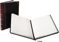 Boorum & Pease - 150 Sheet, 8-1/8 x 10-3/8", Record/Account Book - Black & Red - Exact Tooling
