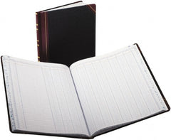 Boorum & Pease - 150 Sheet, 10-1/8 x 12-1/4", Record/Account Book - Black & Red - Exact Tooling