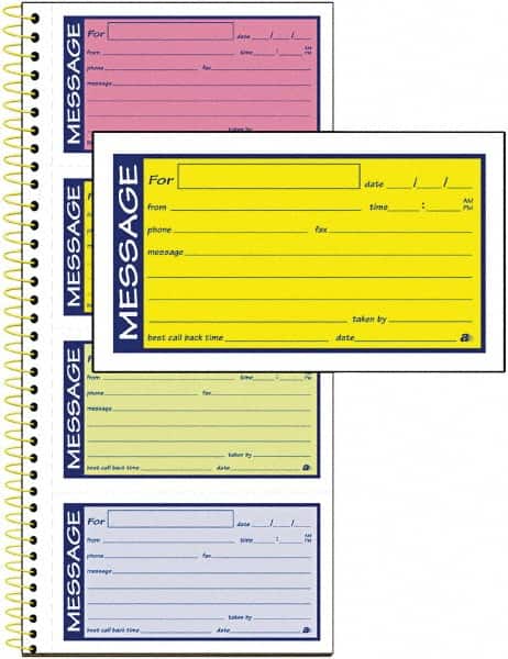 AT-A-GLANCE - 200 Sheet, 5-1/4 x 11", Call Book - Lime - Exact Tooling