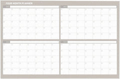 MasterVision - 36 x 48", Wall Calendar - White - Exact Tooling