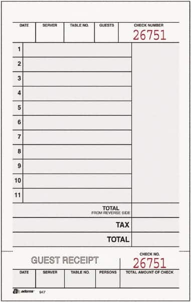 Adams Business Forms - 250 Sheet, 7-1/4 x 4-1/4", Guest Book - White - Exact Tooling