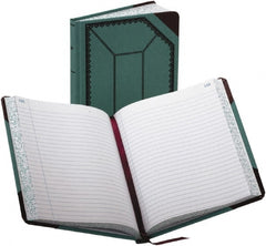 Boorum & Pease - 300 Sheet, 7-5/8 x 9-5/8", Record/Account Book - Blue & Red - Exact Tooling