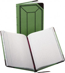 Boorum & Pease - 150 Sheet, 7-5/8 x 12-1/2", Record/Account Book - Green & Red - Exact Tooling