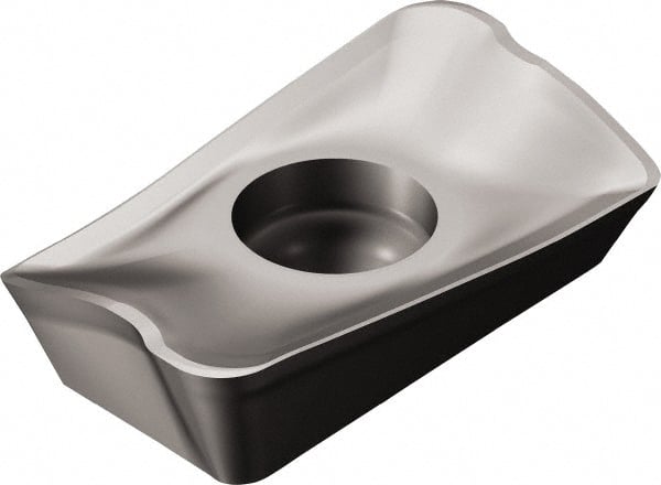 Sandvik Coromant - R39011T302 KM Grade H13A Carbide Milling Insert - Uncoated, 3.59mm Thick, 6.8mm Inscribed Circle, 0.2mm Corner Radius - Exact Tooling