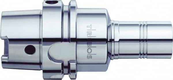 Schunk - HSK63A Taper Shank 16mm Hole End Mill Holder/Adapter - 63/64" Nose Diam, 95mm Projection, Through Coolant - Exact Tooling