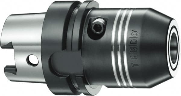 Schunk - HSK63A Taper Shank, 3/4" Hole Diam, Hydraulic Tool Holder/Chuck - 38mm Nose Diam, 80mm Projection, 51mm Clamp Depth, 25,000 RPM, Through Coolant - Exact Tooling