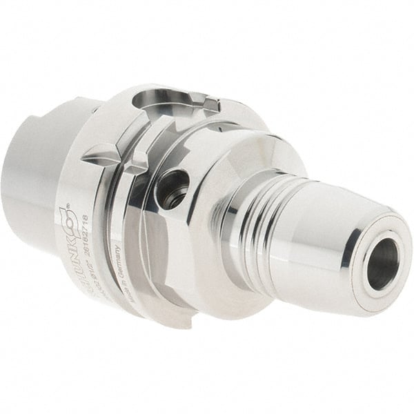 Schunk - HSK63A Taper Shank, 1/2" Hole Diam, Hydraulic Tool Holder/Chuck - 27.5mm Nose Diam, 85mm Projection, 34.1mm Clamp Depth, 25,000 RPM, Through Coolant - Exact Tooling