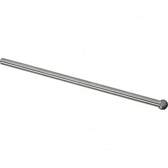 Made in USA - 6mm Cut Diam, 0.2362" Shank Diam, Ball Head Single Cut Burr - Carbide, 5mm LOC, 155mm OAL - Exact Tooling
