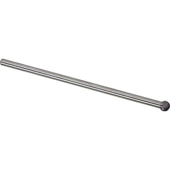 Made in USA - 6mm Cut Diam, 0.2362" Shank Diam, Ball Head Single Cut Burr - Carbide, 5mm LOC, 155mm OAL - Exact Tooling