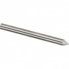 Made in USA - 6mm Cut Diam, 0.2362" Shank Diam, Cone Head Diamond Cut Burr - Carbide, 4mm LOC, 50mm OAL - Exact Tooling