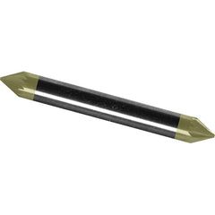Made in USA - 6mm Cut Diam, 0.2362" Shank Diam, Cone Head Diamond Cut Burr - Carbide, 4mm LOC, 50mm OAL - Exact Tooling