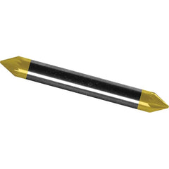 Made in USA - 6mm Cut Diam, 0.2362" Shank Diam, Cone Head Double Cut Burr - Carbide, 4mm LOC, 50mm OAL - Exact Tooling