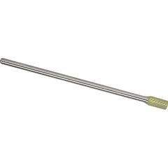 Made in USA - 6mm Cut Diam, 0.2362" Shank Diam, Cylinder Head Single Cut Burr - Carbide, 16mm LOC, 162mm OAL - Exact Tooling