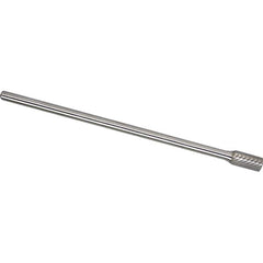 Made in USA - 6mm Cut Diam, 0.2362" Shank Diam, Cylinder Head Diamond Cut Burr - Carbide, 16mm LOC, 162mm OAL - Exact Tooling
