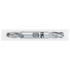1/8" Dia. - 3-1/16" OAL - Bright CBD - Double - Ball Nose SE EM - 4 FL - Exact Tooling