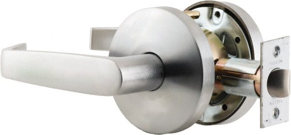 Falcon - Privacy Lever Lockset for 1-3/8 to 1-7/8" Thick Doors - 2-3/4" Back Set, Stainless Steel, Satin Chrome Finish - Exact Tooling