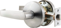 Falcon - Classroom Lever Lockset for 1-3/8 to 1-7/8" Thick Doors - 2-3/4" Back Set, 6 Pin C Keyway Cylinder, Stainless Steel, Satin Chrome Finish - Exact Tooling