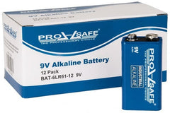 PRO-SAFE - Size 9V, Alkaline, Standard Battery - 9 Volts, Miniature Snap Terminal, 6LR61 - Exact Tooling