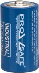 PRO-SAFE - Pack of 72 Size D, Alkaline, Standard Batteries - Exact Tooling
