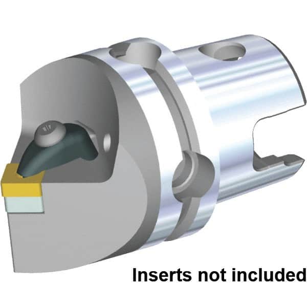 Kennametal - Neutral Cut, Size KM50TS, SN.. 120408 & SN.. 432 Insert Compatiblity, External Modular Turning & Profiling Cutting Unit Head - 50mm Head Length, Through Coolant, Series Kenclamp - Exact Tooling