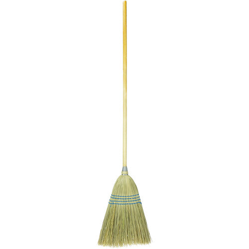 Household Upright Broom, Corn and Fiber Fill, 54″ Overall Length - Exact Tooling
