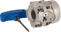 Iscar - 12 Inserts, 2-1/2" Cut Diam, 1" Arbor Diam, 1.41" Max Depth of Cut, Indexable Square-Shoulder Face Mill - 0/90° Lead Angle, 2.362" High, T490 LN.. 1306 Insert Compatibility, Through Coolant, Series Helitang - Exact Tooling