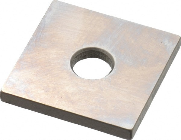 Mitutoyo - 0.109" Square Steel Gage Block - Accuracy Grade 0, Includes Certificate of Inspection - Exact Tooling