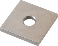 Mitutoyo - 0.118" Square Steel Gage Block - Accuracy Grade 0, Includes Certificate of Inspection - Exact Tooling