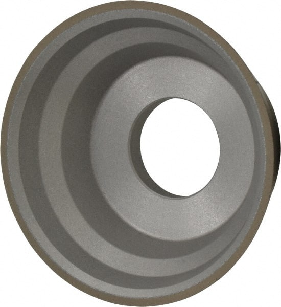 Norton - 3-3/4" Diam, 1-1/4" Hole Size, 1-1/2" Overall Thickness, 320 Grit, Type 11 Tool & Cutter Grinding Wheel - Extra Fine Grade, Diamond, R Hardness, Resinoid Bond - Exact Tooling