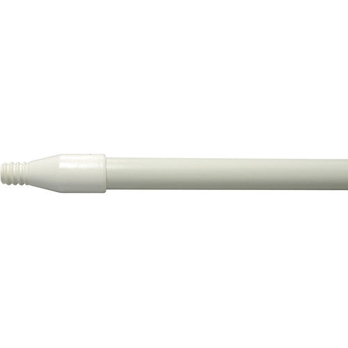 60″ Fiberglass Handle, Threaded, 1″ Diameter, White, Food Service - Exact Tooling