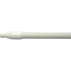 60″ Fiberglass Handle, Threaded, 1″ Diameter, White, Food Service - Exact Tooling