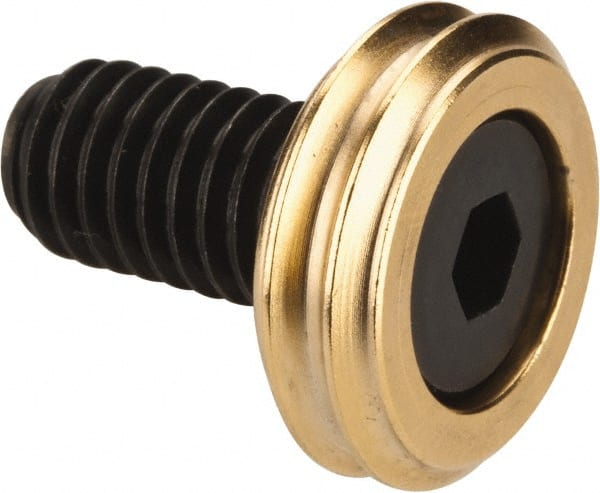 Mitee-Bite - 3/8-16 Screw, 1/4" Clamp Height, 13/16" Clamp Width, Knife Edge Clamps - 0.71" Extension Length, 2,000 Lb Holding Force, Steel, 8 Clamps - Exact Tooling