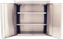 Jamco - 2 Shelf Wall Storage Cabinet - Stainless Steel, 30" Wide x 12" Deep x 30" High - Exact Tooling