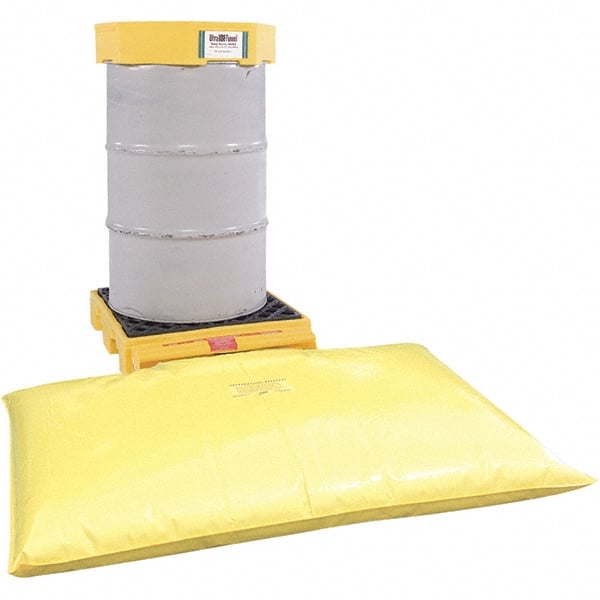 UltraTech - 66 Gal Sump, 1,500 Lb Capacity, 1 Drum, Polyethylene Spill Deck or Pallet - 30" Long x 25" Wide x 4" High, Low Profile, 1 Tank Drum Configuration - Exact Tooling