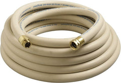Continental ContiTech - 50' Long, 1/2 Male x Female GHT, -40 to 205°F, Synthetic Rubber High Temp & High Pressure Hose - 1/2" ID x 0.84" OD, White, 300 Max psi - Exact Tooling