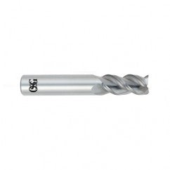 3/4 Dia. x 4 Overall Length 3-Flute Square End Solid Carbide SE End Mill-Round Shank-Center Cutting-Uncoated - Exact Tooling
